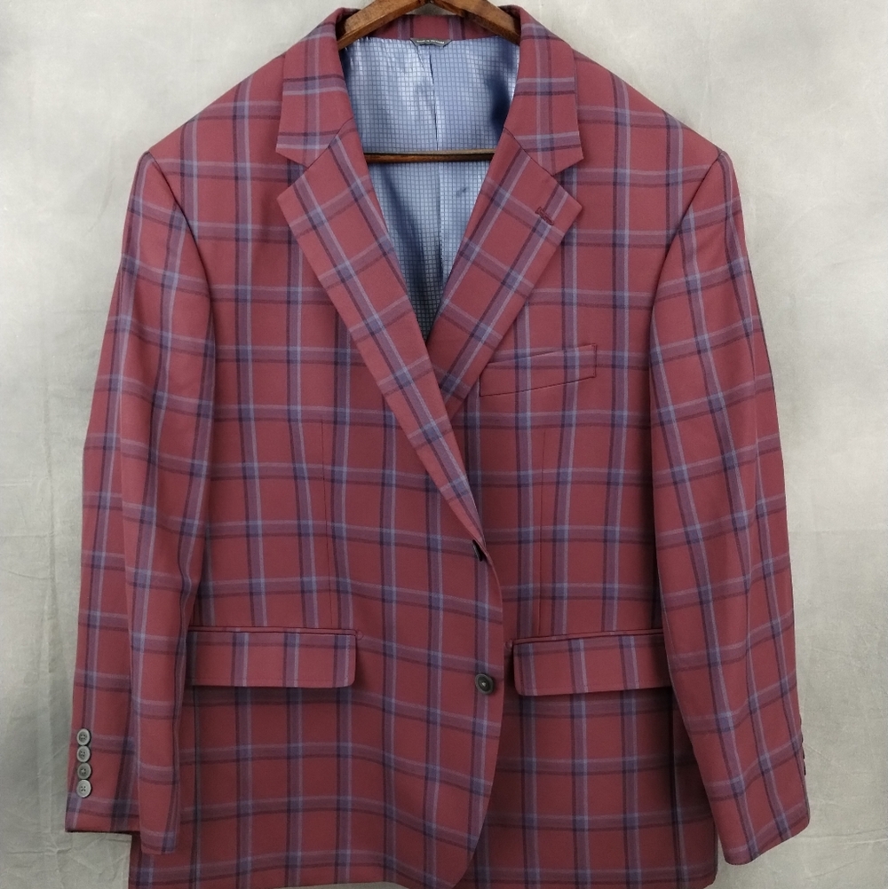 NEW Oak Hill Mens Blazer Sport Coat Two Button Jacket Size 52R Casual